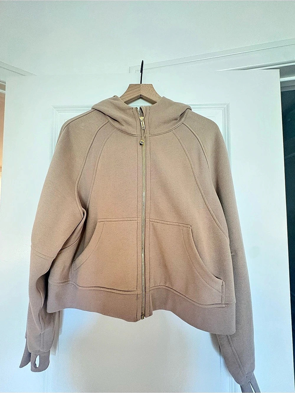Lululemon Scuba Oversized Full-Zip Hoodie in Brown